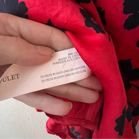 Capulet Emilia Red Floral Satin Tank Top - Picture 7 of 7